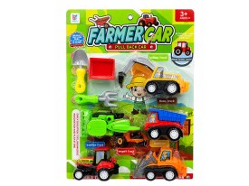 Set 5 vehiculos construccion y agricolas 